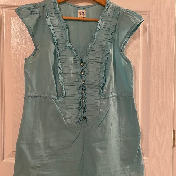 EUC Anthropologie Edme & Esyllte Tunic Blouse 8 - Picture 4 of 7